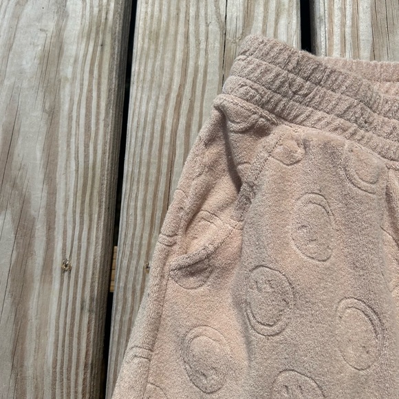 Aerie Offline Summer Lights Happy Face Terry Wide Leg Pant Women's Size  S/P - Picture 4 of 15